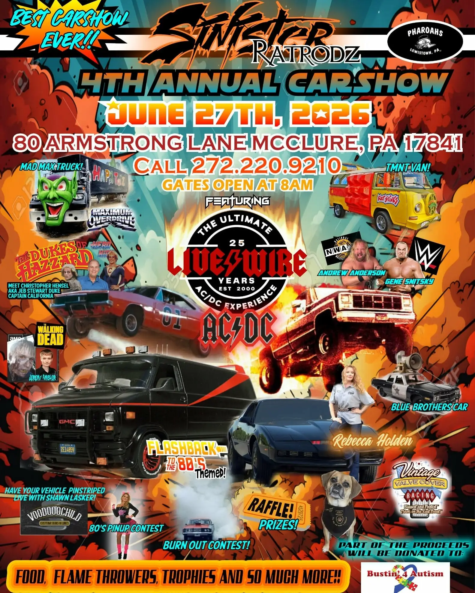 Sinister Ratrodz 4th Annual Car Show, June 27, 2026